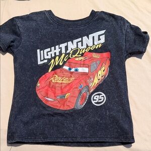 Disney Cars Lightning McQueen T-Shirt - Black and Red